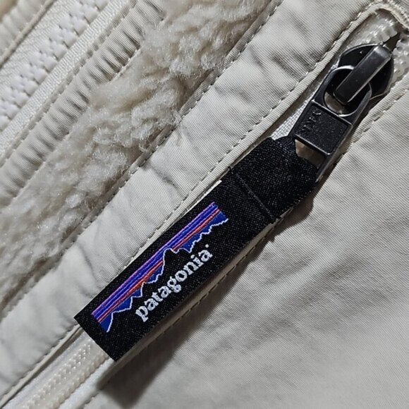 Patagonia Retro-X Cream Sherpa Jacket Coat Size XL New - Picture 4 of 9